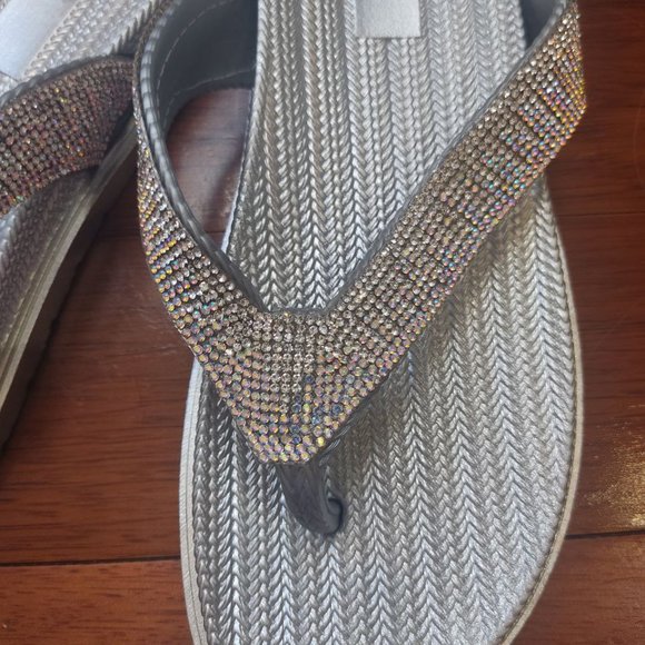 Silver Sparkle Sandals - Picture 4 of 5